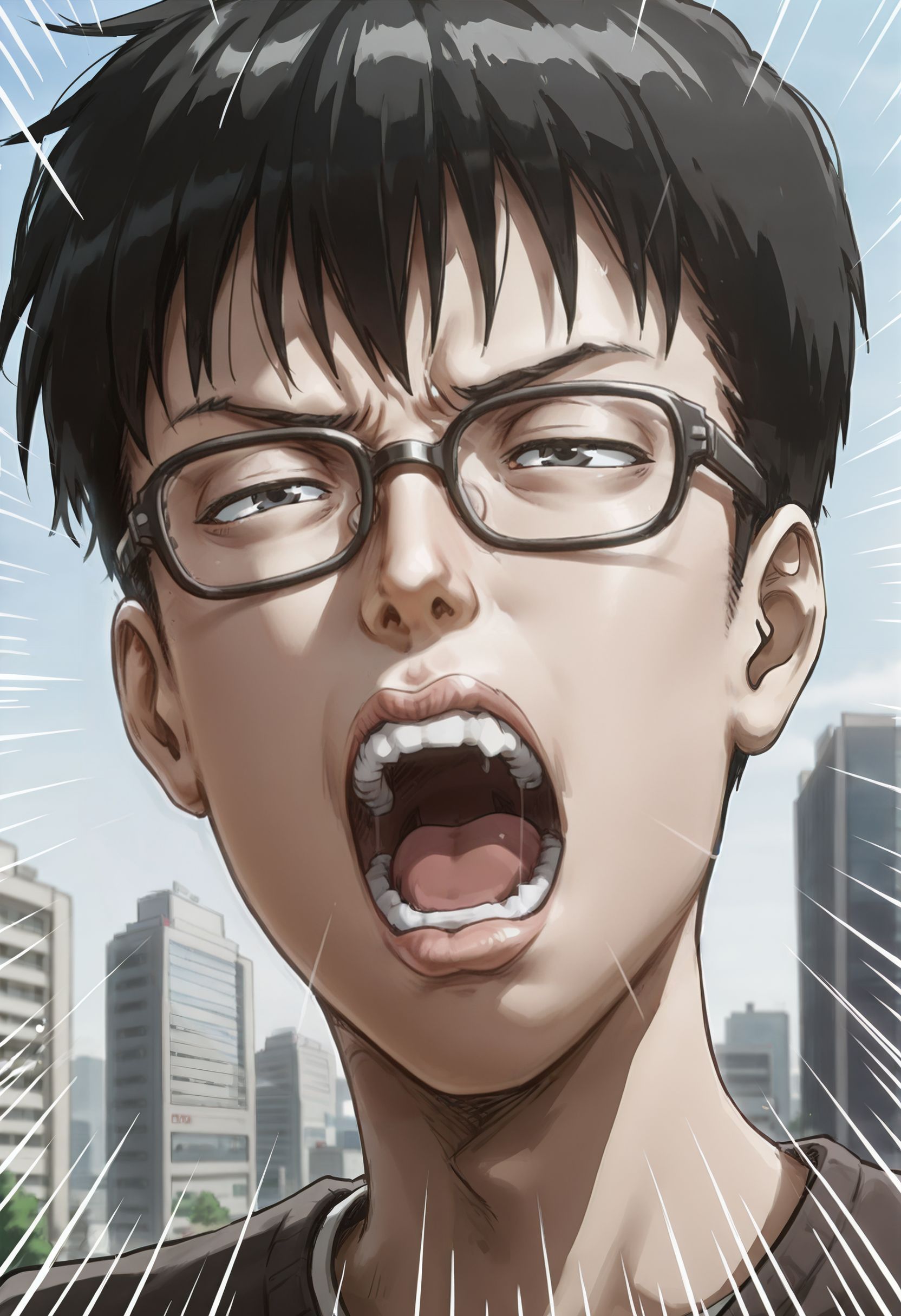 02905-anime, (anime coloring_1.5), _chigyu, chgy, 1boy, glasses, ugly man, black-framed eyewear, glasses, lips, black eyes, black hair.jpg